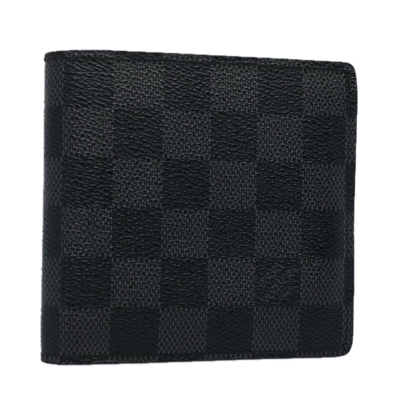 LOUIS VUITTON Damier Graphite Portefeuille Marco Wallet N62664 LV Auth bs10891 - Picture 1 of 16